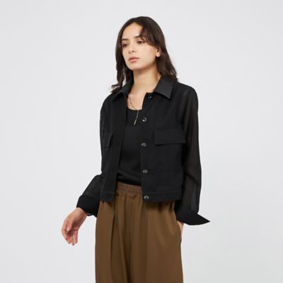 カラミメッシュ シアーブルゾン（M5E22614＿＿