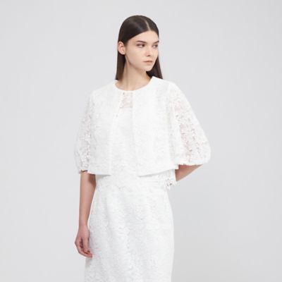 ＜EPOCA (Women)＞フラワーケミカルレース　ショートジャケット（Ｍ５Ｅ２４５５１＿＿）