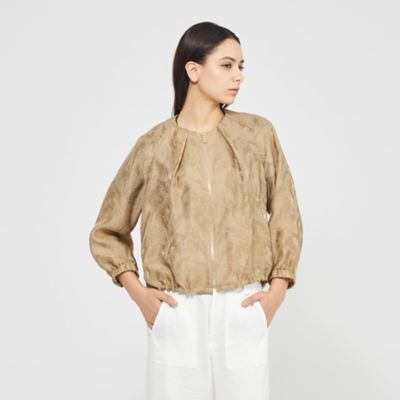 ＜EPOCA (Women)＞【ＶＥＲＹ　ＮａＶＹ２０２５年６月号掲載】シアージャカード　ノーカラーブルゾン（Ｍ５Ｅ２６５５４＿＿）
