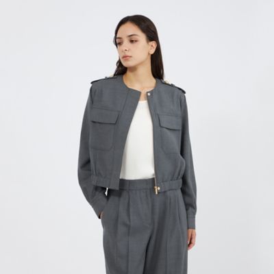 ＜EPOCA (Women)＞ライトウールツイル　クロップドジャケット（Ｍ５Ｅ２６６２７＿＿）