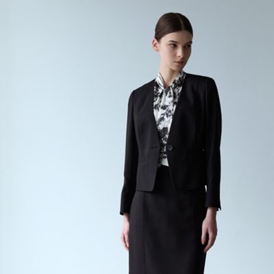 ＜EPOCA (Women)＞スラブストレッチ　ノーカラージャケット（Ｍ５Ｅ２７５６２＿＿）