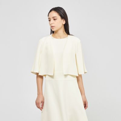 ＜EPOCA (Women)＞【ＥＰＯＣＡ　ＤＩ　ＢＡＳＥ】　シルクダブルクレープ　ボレロジャケット　《ＷＥＢ＆一部店舗限定》（Ｍ５Ｅ３１５７５＿＿）