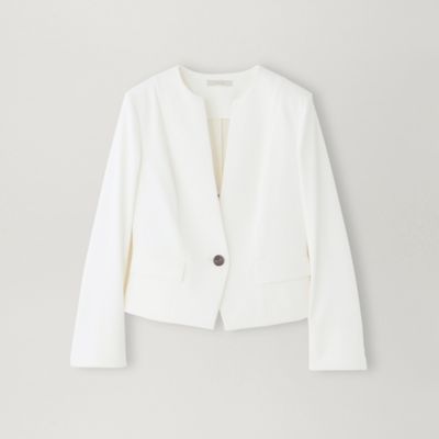 ＜EPOCA (Women)＞クリーンストレッチ　ノーカラージャケット（Ｍ５Ｅ３２５８９＿＿）