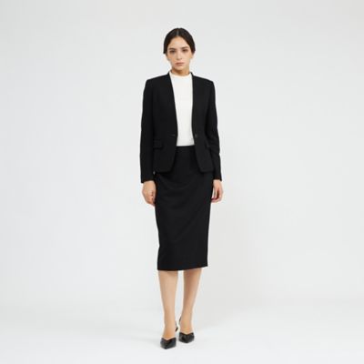 ストレッチフランネル Vカラージャケット（M5E38671＿＿