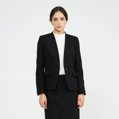 ストレッチフランネル Vカラージャケット（M5E38671＿＿