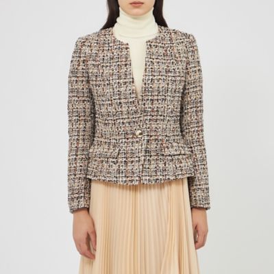 ファンシーツィード ノーカラージャケット（M5E40620＿＿