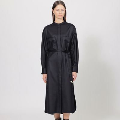 フォルムシャツドレス（ブラック） | MACHATT ONLINE STORE