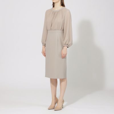 【２４　ＴＷＥＮＴＹ　ＦＯＵＲ　Ｎｏｂｌｅ】　シフォンコンビドレス（Ｍ５Ｊ１２４３６＿＿）