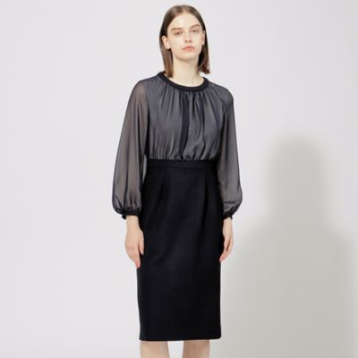 【２４　ＴＷＥＮＴＹ　ＦＯＵＲ　Ｎｏｂｌｅ】　シフォンコンビドレス（Ｍ５Ｊ１２４３６＿＿）