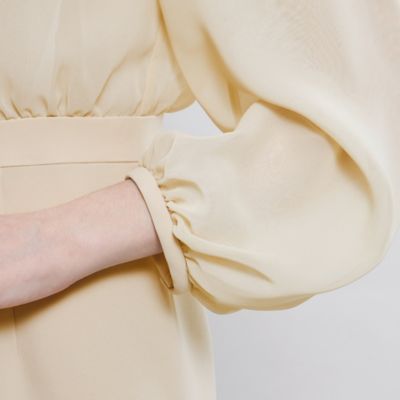 コンパクトダブルクロス　シフォンコンビドレス（Ｍ５Ｊ１２５０７＿＿）