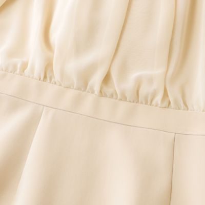 コンパクトダブルクロス　シフォンコンビドレス（Ｍ５Ｊ１２５０７＿＿）