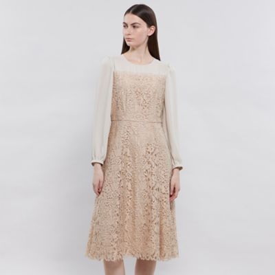 楽天市場】【SALE／24%OFF】リバーレースコンビ ニットドレス