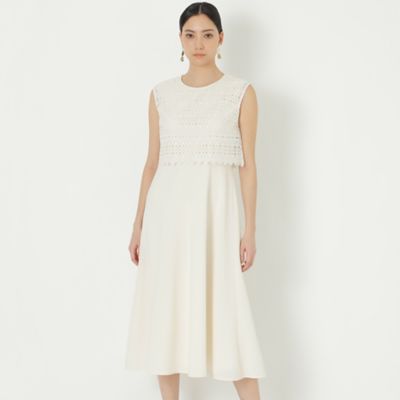 ＜EPOCA (Women)＞ライトクロス　レースコンビドレス（Ｍ５Ｊ１４１６９＿＿）