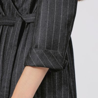 【ＥＰＯＣＡ　ＤＩ　ＢＡＳＥ】　コンパクトウールフラノ　カシュクールドレス　《ＷＥＢ＆一部店舗限定》（Ｍ５Ｊ１４４５９＿＿）