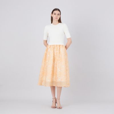 【Ｌａ　ｍａｇｌｉａ】　ジャカードコンビニットドレス（Ｍ５Ｊ１５５１６＿＿）
