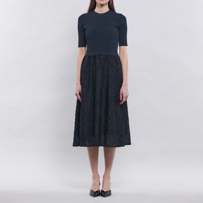 【Ｌａ　ｍａｇｌｉａ】　ジャカードコンビニットドレス（Ｍ５Ｊ１５５１６＿＿）