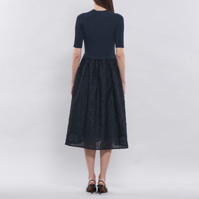 【Ｌａ　ｍａｇｌｉａ】　ジャカードコンビニットドレス（Ｍ５Ｊ１５５１６＿＿）