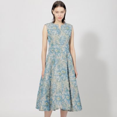 ＜EPOCA (Women)＞【ＥＰＯＣＡ　ＤＩ　ＢＡＳＥ】　ワープフラワープリント　フレアドレス　《ＷＥＢ＆一部店舗限定》（Ｍ５Ｊ１６３５３＿＿）