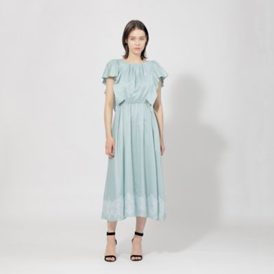 【ＥＰＯＣＡ　ＤＩ　ＢＡＳＥ】　レースコンビライトコットン　フレアドレス　《ＷＥＢ＆一部店舗限定》（Ｍ５Ｊ１７３５４＿＿）