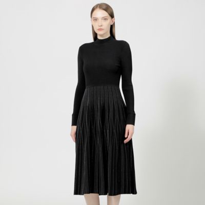 ＜EPOCA (Women)＞ラメコンビストレッチ　ニットドレス（Ｍ５Ｊ２３４７８＿＿）