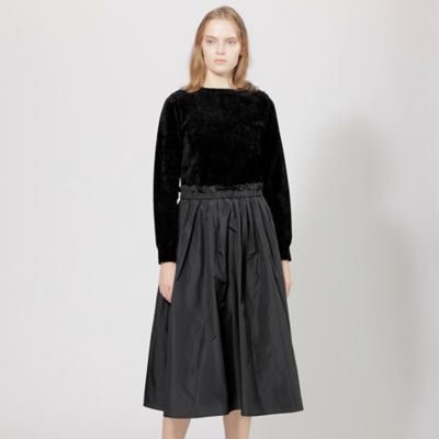 【SALE】EPOCA (Women)/エポカ タフタコンビモールスキンニットドレス(M5J26483__) クロ ワンピース・ドレス【三越伊勢丹/公式】