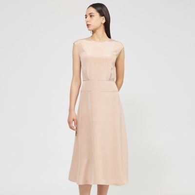 ＜EPOCA (Women)＞【ＥＰＯＣＡ　ＤＩ　ＢＡＳＥ】　シルクダブルクレープ　フレアドレス　《ＷＥＢ＆一部店舗限定》（Ｍ５Ｊ３３５７５＿＿）