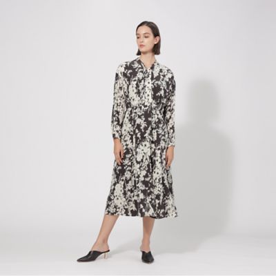【ＥＰＯＣＡ　ＤＩ　ＢＡＳＥ】シルクフラワープリント　フレアドレス《ＷＥＢ＆一部店舗限定》（Ｍ５Ｊ３６２０２＿＿）