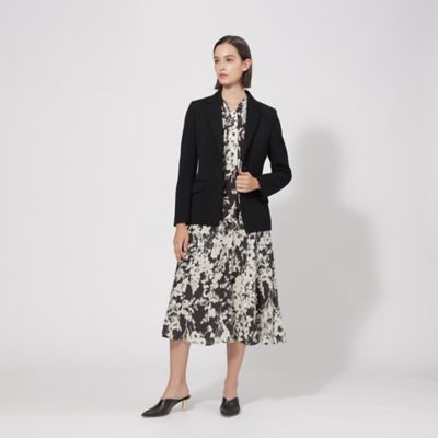 【ＥＰＯＣＡ　ＤＩ　ＢＡＳＥ】シルクフラワープリント　フレアドレス《ＷＥＢ＆一部店舗限定》（Ｍ５Ｊ３６２０２＿＿）