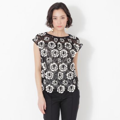 ＜EPOCA (Women)＞フラワーケミカルレース　ブラウス（Ｍ５Ｍ０１１１２＿＿）
