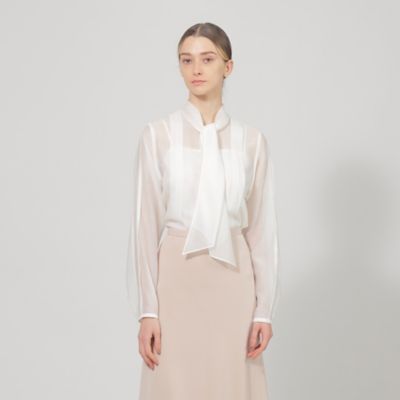 ＜EPOCA (Women)＞シアークロス　ボウブラウス（Ｍ５Ｍ０１３０２＿＿）