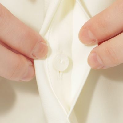 クレープデシン　ラッフルブラウス（Ｍ５Ｍ０４４１０＿＿）