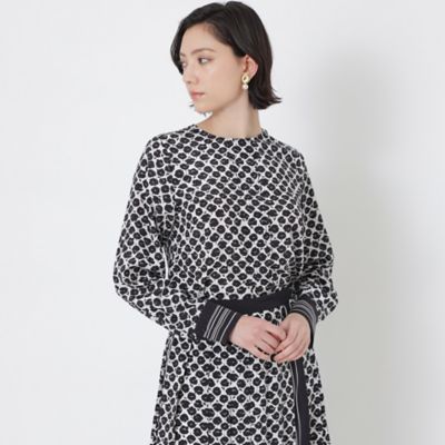＜EPOCA (Women)＞ジオメトリックフラワー　タックブラウス（Ｍ５Ｍ０７１２８＿＿）