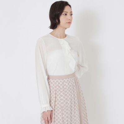 ＜EPOCA (Women)＞シルクラッフルデザイン　ブラウス（Ｍ５Ｍ０８１３１＿＿）
