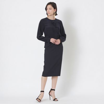 シルクラッフルデザイン　ブラウス（Ｍ５Ｍ０８１３１＿＿）