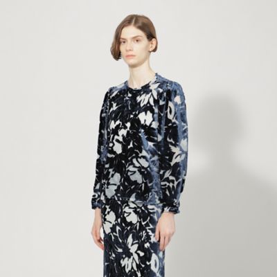 EPOCA (Women)/エポカ 【EPOCA DI BASE】 フラワーオパールプリント パフスリーブブラウス 《WEB&一部店舗限定》(M5M08421__)