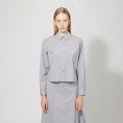 ＜EPOCA (Women)＞【ＬＡ　ＭＡＧＬＩＡ　ＩＮ　ＣＡＳＡ】ショートシャツブルゾン《ＷＥＢ＆一部店舗限定》（Ｍ５Ｍ１０２６６＿＿）