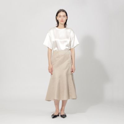 EPOCA DI BASE】 シルクサテンブラウス 《WEB＆一