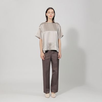 バックジョーゼットサテンブラウス(トップス)｜AMACA(アマカ)の