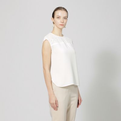 ＜EPOCA (Women)＞ラッセルレース　コンビブラウス（Ｍ５Ｍ１７３７９＿＿）