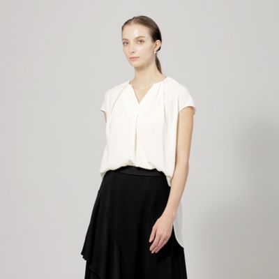 ＜EPOCA (Women)＞バックサテンジョーゼット　ギャザーブラウス（Ｍ５Ｍ２１３９７＿＿）