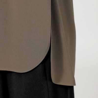 バックサテンジョーゼット　ギャザーブラウス（Ｍ５Ｍ２１３９７＿＿）