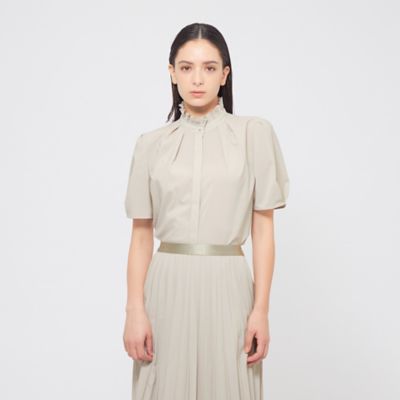 EPOCA (Women)/エポカ ハイツイストポプリン　フリルブラウス（Ｍ５Ｍ２６５６４＿＿）