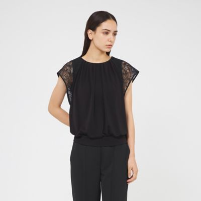 ＜EPOCA (Women)＞トリアセテートジャージー　レースコンビプルオーバー（Ｍ５Ｍ２８５６８＿＿）