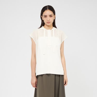 EPOCA (Women)/エポカ シアーストライプ フーディーブラウス(M5M31571__)