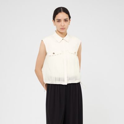EPOCA (Women)/エポカ 【Lu TECS】シアーコンビ クロップドシャツ(M5M33577__)
