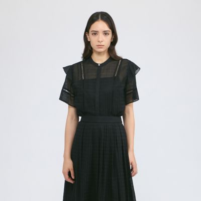 ＜EPOCA (Women)＞カラミレース　フリルブラウス（Ｍ５Ｍ３４６０２＿＿）