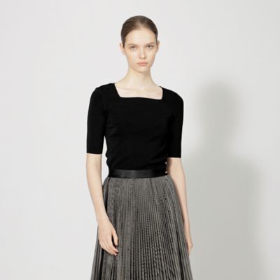 ＜EPOCA (Women)＞キュプラベーシック　スクエアネックニットプルオーバー（Ｍ５Ｎ０２４１１＿＿）