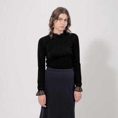 ＜EPOCA (Women)＞キュプラストレッチ　スタンドカラーニットプルオーバー（Ｍ５Ｎ０３３０６＿＿）