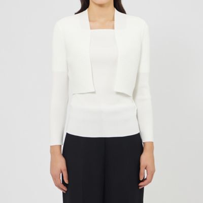 エポカ キュプラベーシックニットボレロ カーディガン 長袖 ベージュ