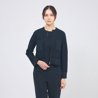 トリミングニット ジップアップジャケット（M5N05715＿＿